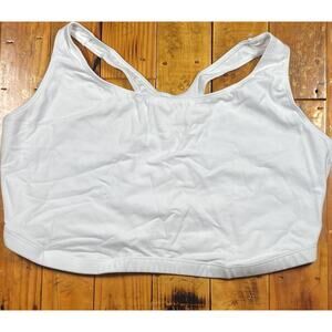 Leading Lady 44DD The Serena Wirefree Racerback Sports Bra (514) White